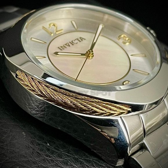 NEW Invicta Bolt 38MM Silver MOP Dial Quartz Silver Bracelet Watch - Picture 6 of 10